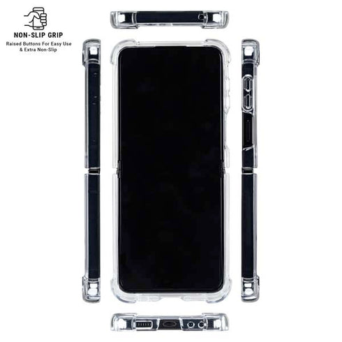 University of Georgia Collegiate Text Galaxy Z Flip6 Clear Case